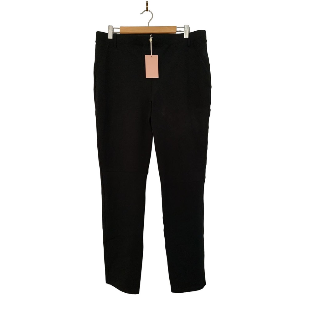 Quince Ultra Stretch Ponte Straight Leg High Rise Pants